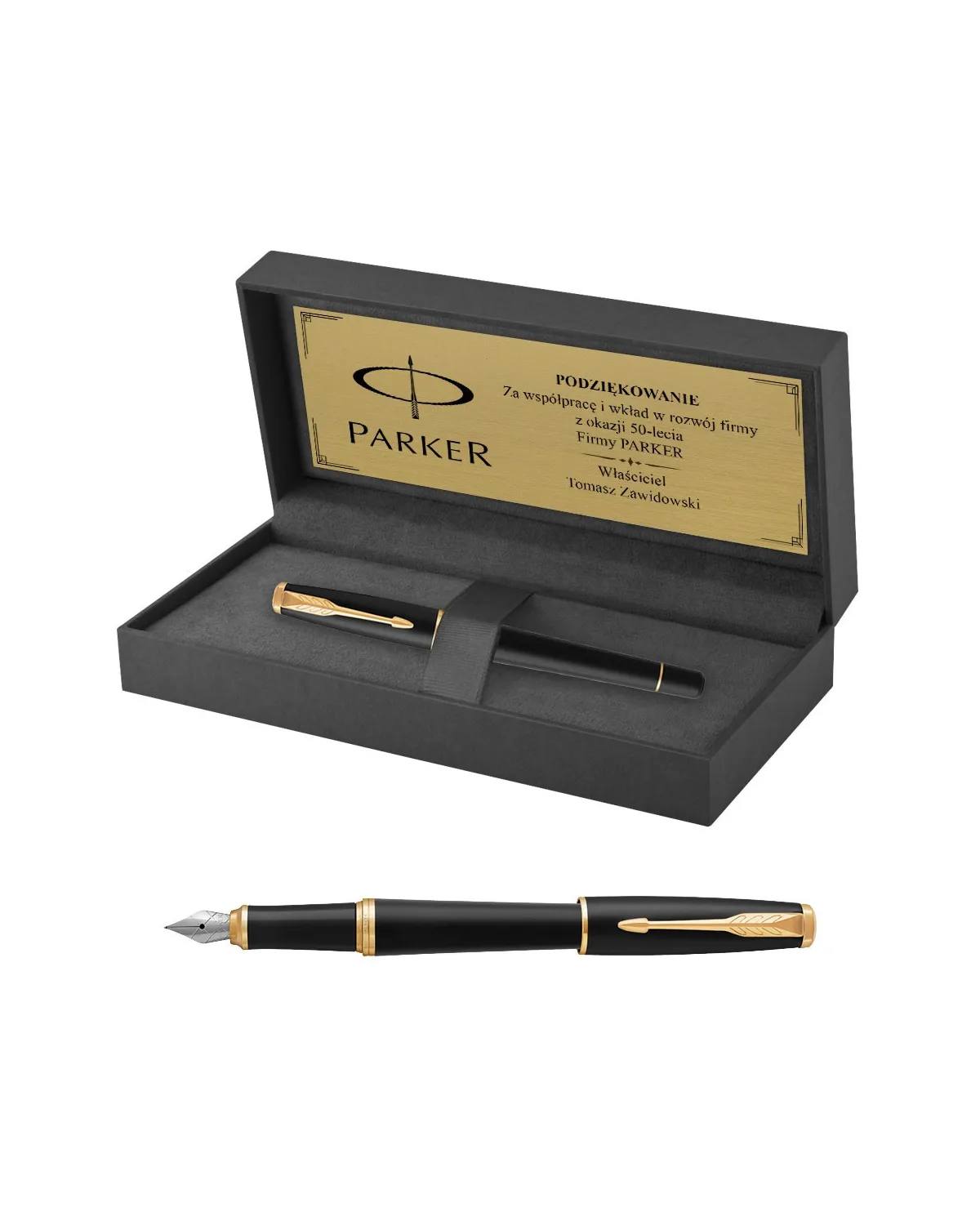Pióro wieczne Parker Urban Muted Black GT w Pudełku z Grawerem (1931601/11)