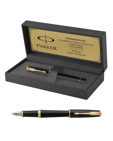Pióro wieczne Parker Urban Muted Black GT w Pudełku z Grawerem (1931601/11)