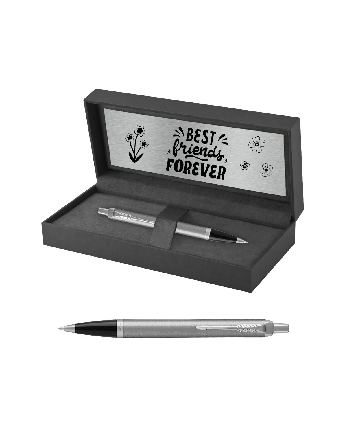 Długopis Parker IM Stainless Steel CT w Pudełku z Grawerem (2143631/22)