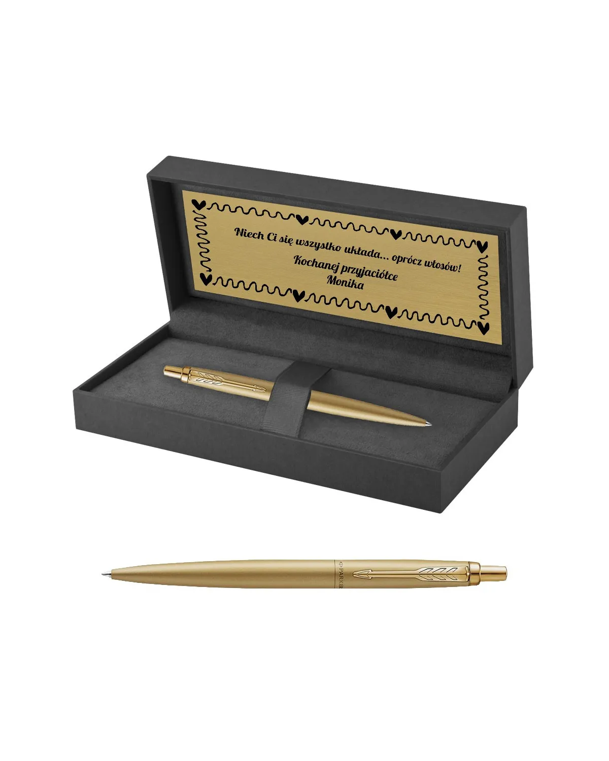 Długopis Parker Jotter XL Monochrome Gold w Pudełku z Grawerem (2122754/6)