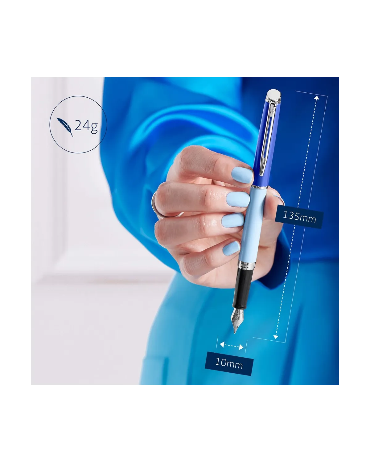 Pióro wieczne Waterman Hemisphere Color-Block Blue GT (2179924)