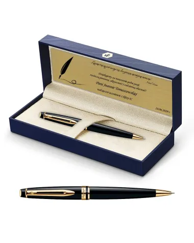 Długopis Waterman Expert czarny GT w Pudełku z Grawerem (S0951700/1)