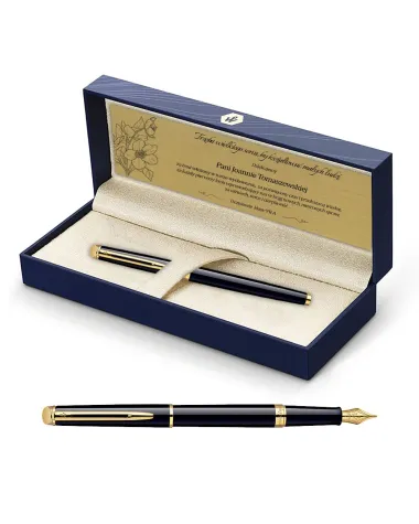 Pióro wieczne Waterman Hemisphere czarne GT w Pudełku z Grawerem (S0920610/1)