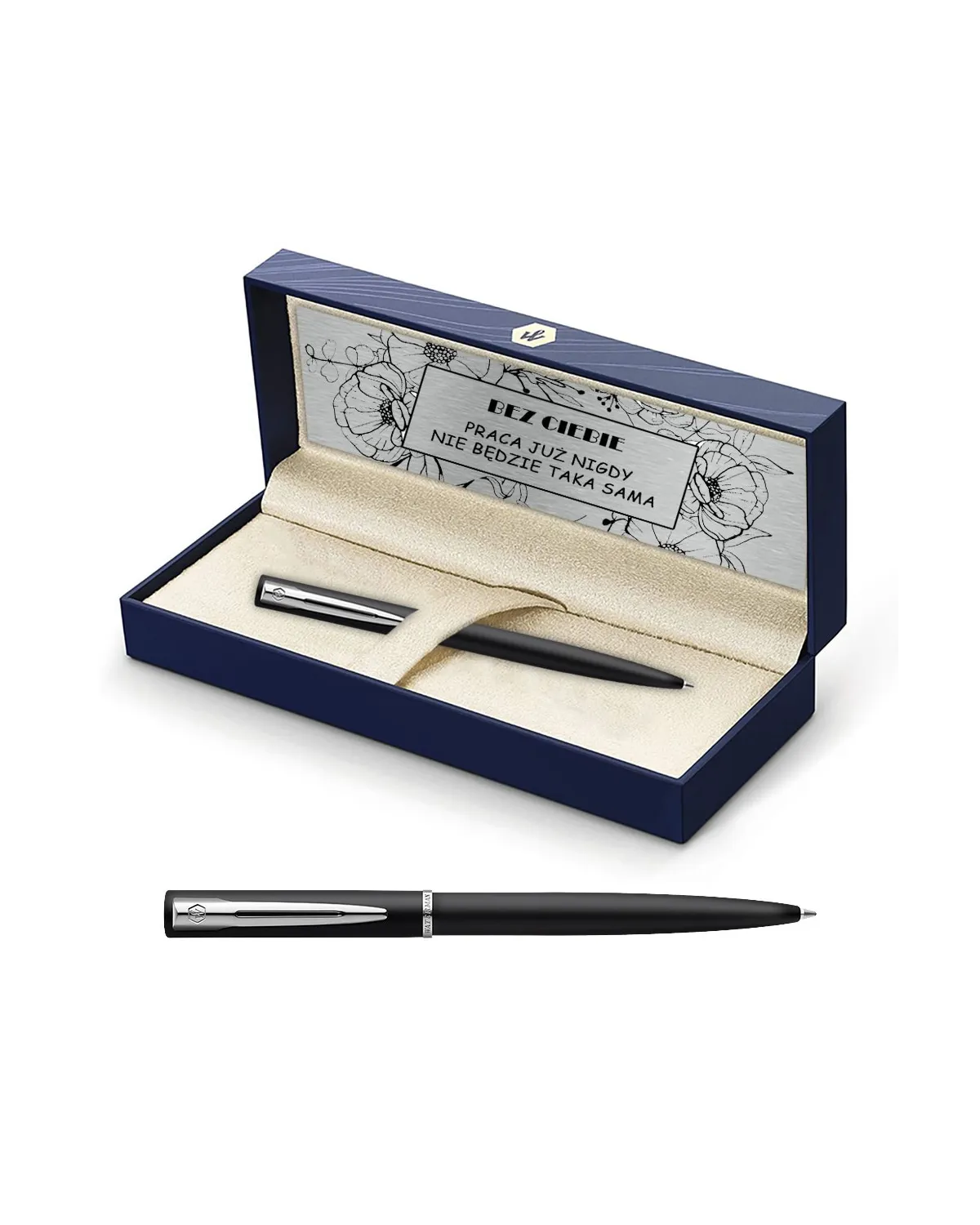 Długopis Waterman Allure czarny matowy CT w Pudełku z Grawerem (2068192/4)