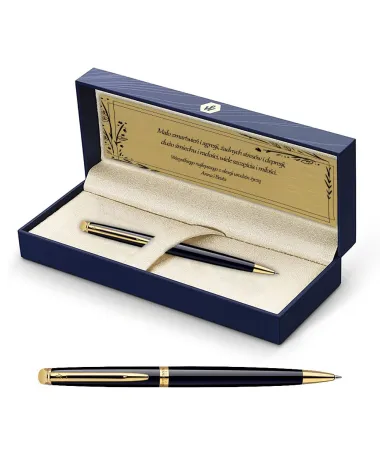 Długopis Waterman Hemisphere czarny GT w Pudełku z Grawerem (S0920670/5)