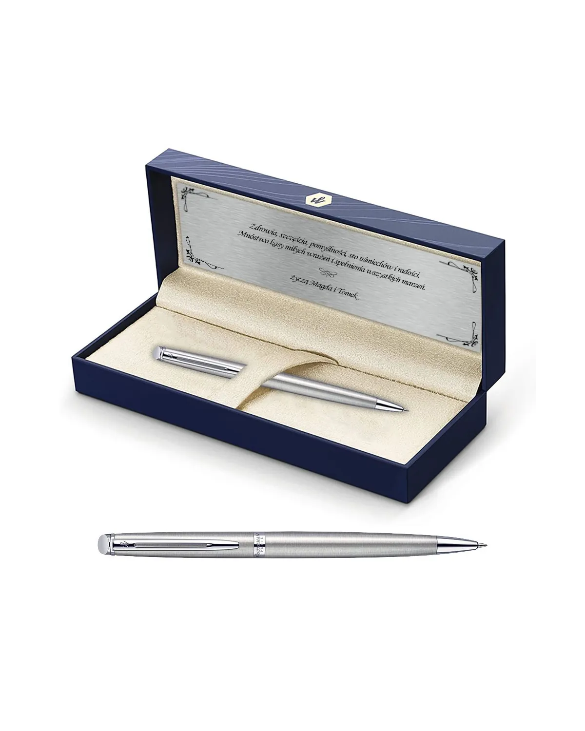 Długopis Waterman Hemisphere stalowy CT w Pudełku z Grawerem (S0920470/5) Długopis Waterman Hemisphere stalowy CT w Pudełku z Grawerem (S0920470/5)