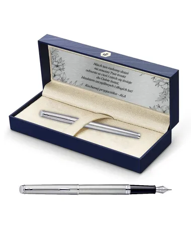 Pióro wieczne Waterman Hemisphere stalowe CT w Pudełku z Grawerem (S0920410/2)