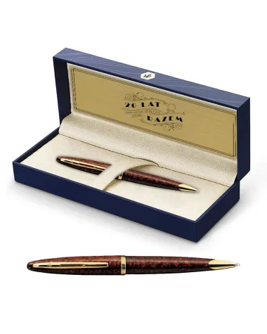 Długopis Waterman Carene bursztyn GT w Pudełku z Grawerem (S0700940/3)