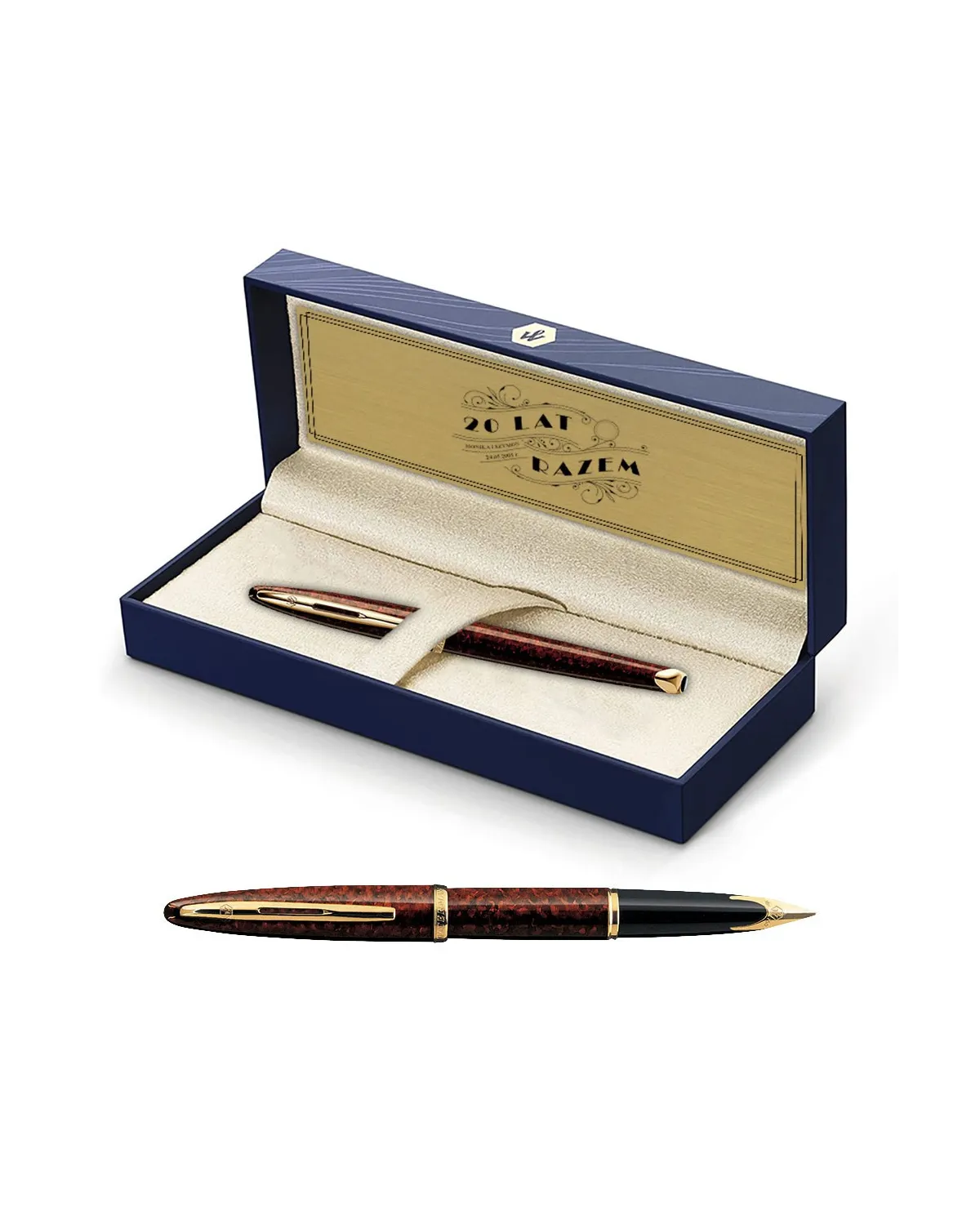 Pióro Waterman Carene GT w kolorze bursztynowym w Pudełku z Grawerem (S0700860/2) Pióro Waterman Carene GT w kolorze bursztynowym w Pudełku z Grawerem (S0700860/2)