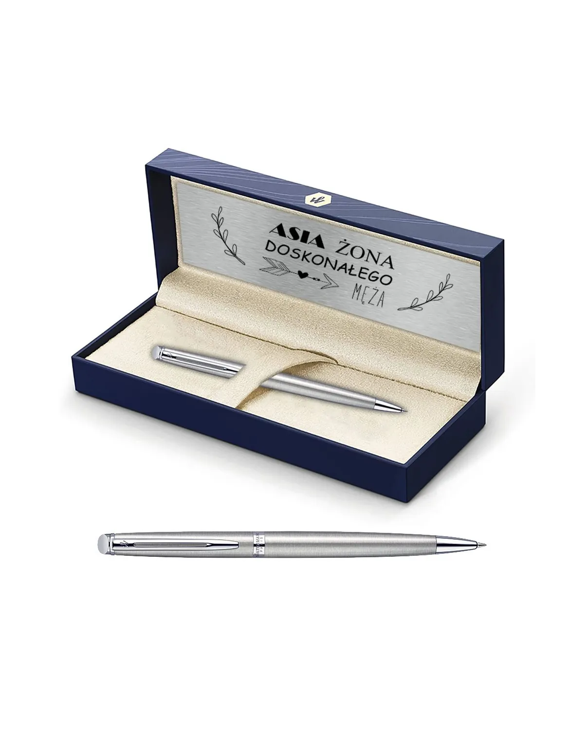 Długopis Waterman Hemisphere stalowy CT w Pudełku z Grawerem (S0920470/7) Długopis Waterman Hemisphere stalowy CT w Pudełku z Grawerem (S0920470/7)