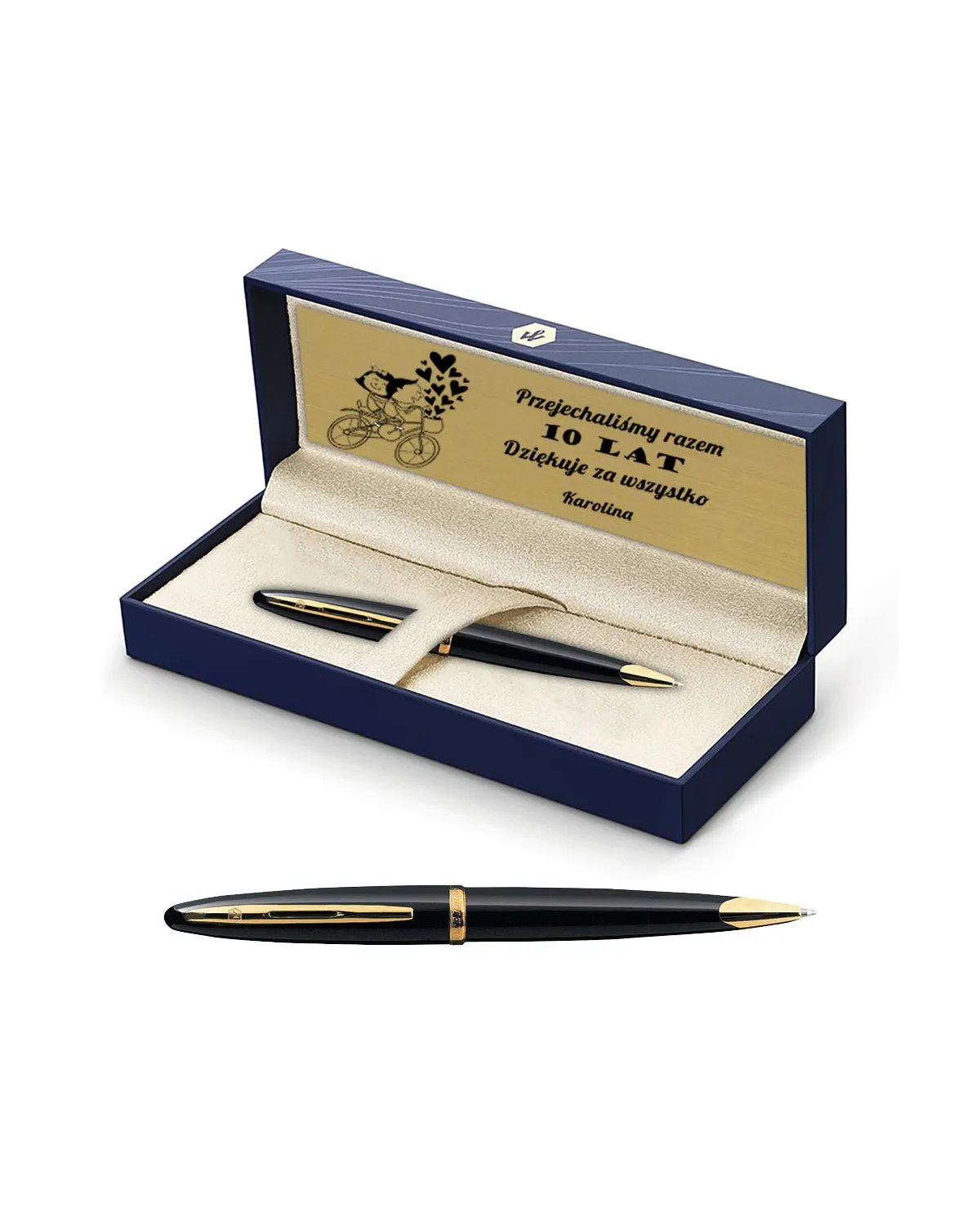 Długopis Waterman Carene Contemporary czarny GT w Pudełku z Grawerem (S0700380/1)