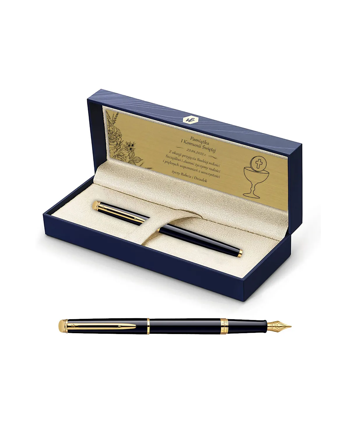 Pióro wieczne Waterman Hemisphere czarne GT w Pudełku z Grawerem (S0920610/10)