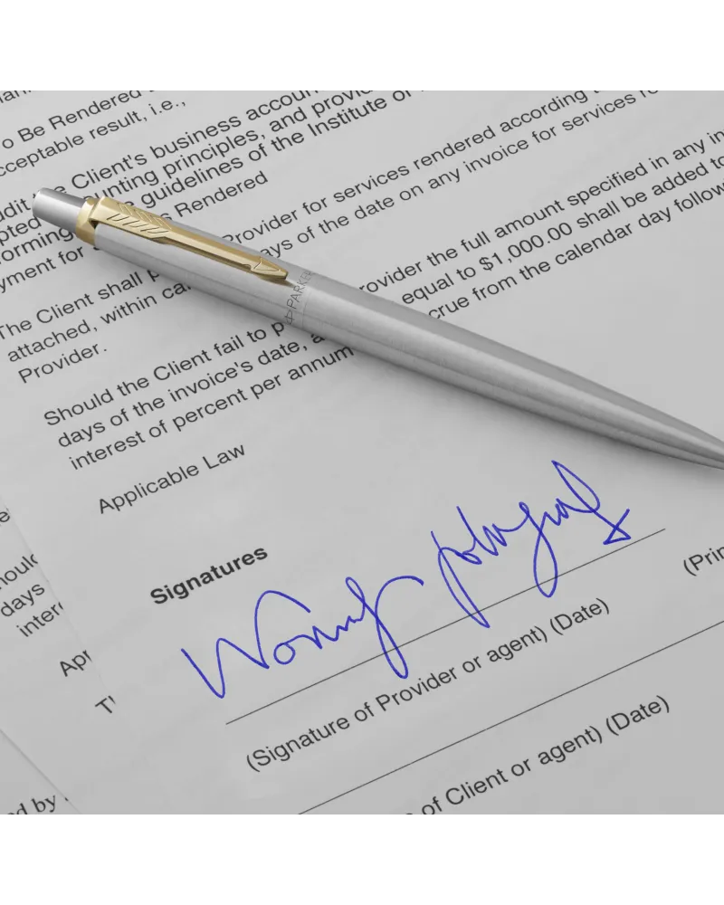 Długopis Parker Jotter Stalowy Matowy GT (1953182)