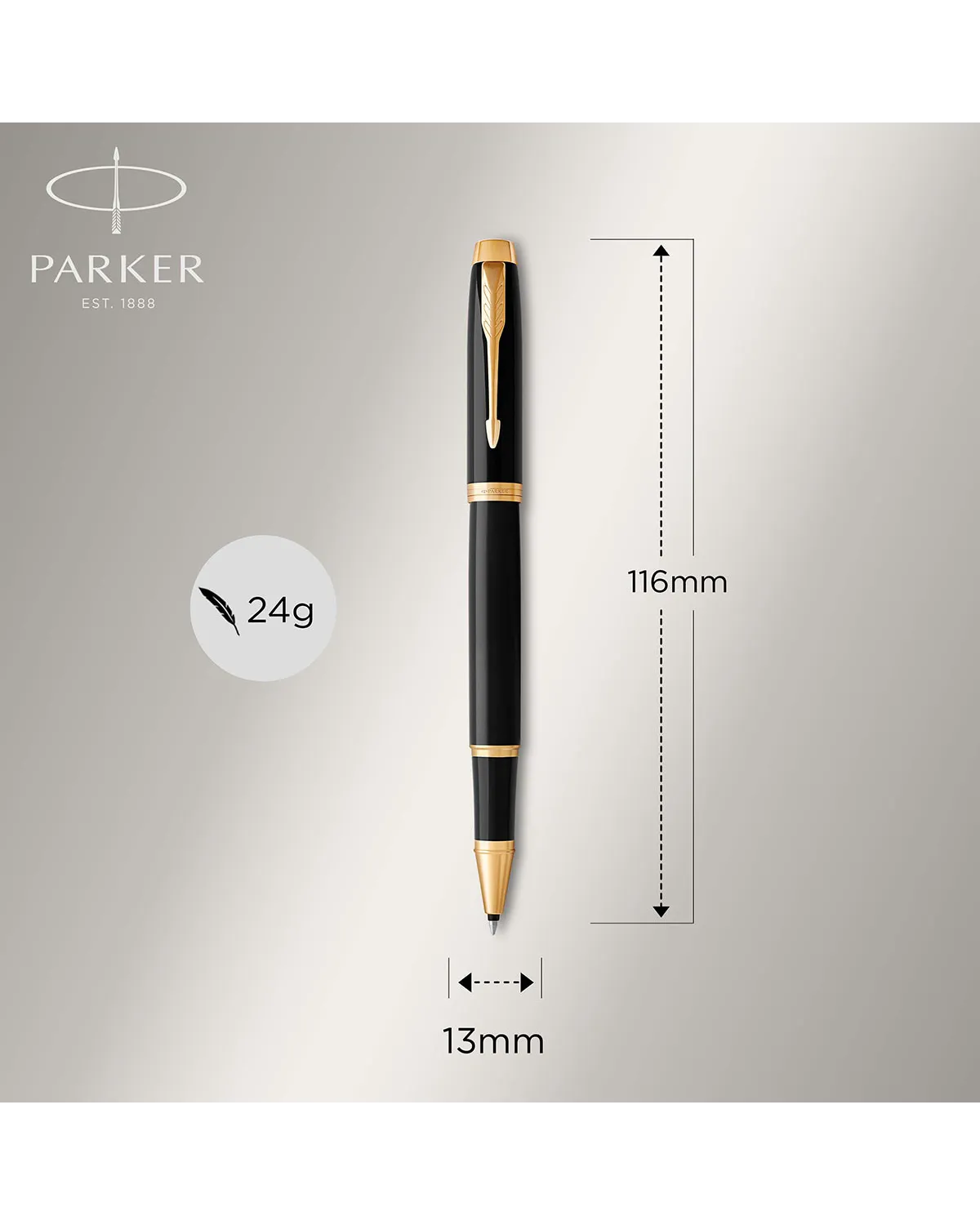 Pióro kulkowe Parker IM Czarne GT (1931659)