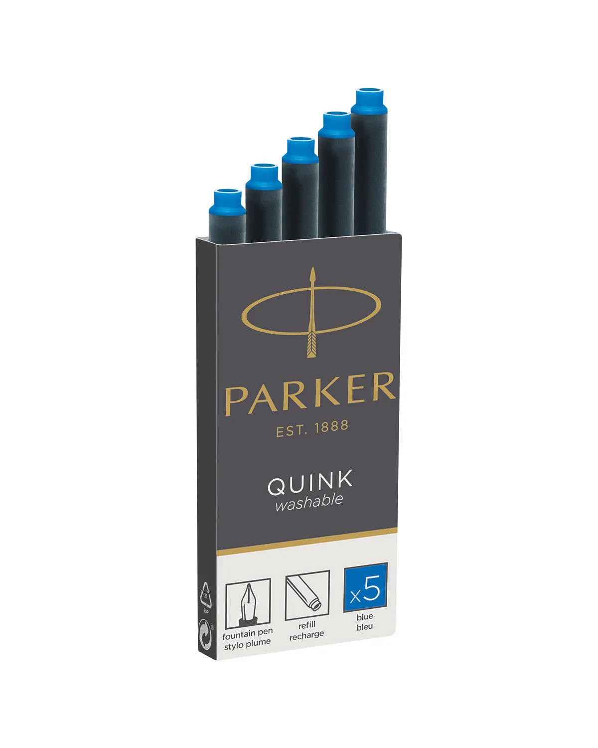Naboje Do Pióra Wiecznego Parker Niebieskie Wymazywalne (1950383) Naboje Do Pióra Wiecznego Parker Niebieskie Wymazywalne (1950383)