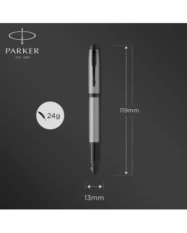 Pióro wieczne Parker IM Achromatic Srebrne (2127619)