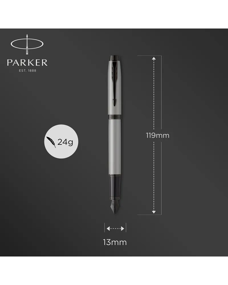 Pióro wieczne Parker IM Achromatic Srebrne (2127619)
