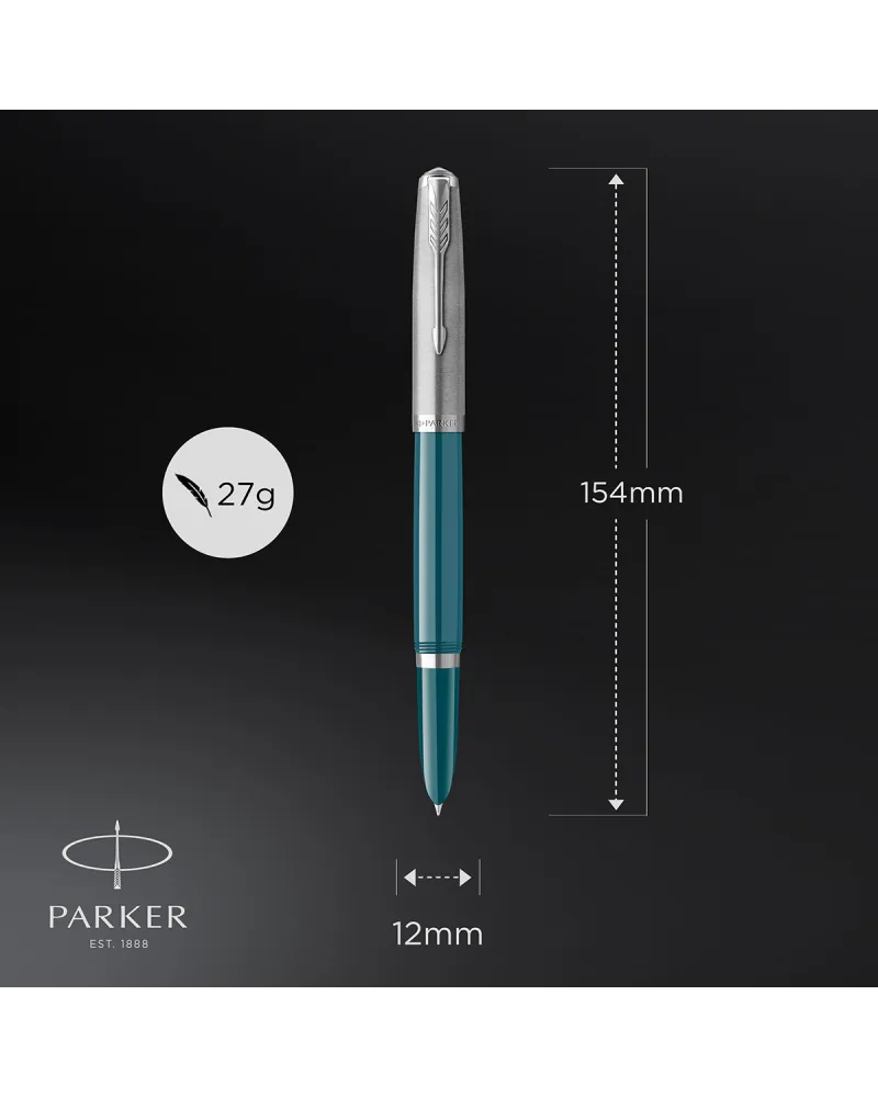 Pióro wieczne Parker 51 teal CT (2123506)