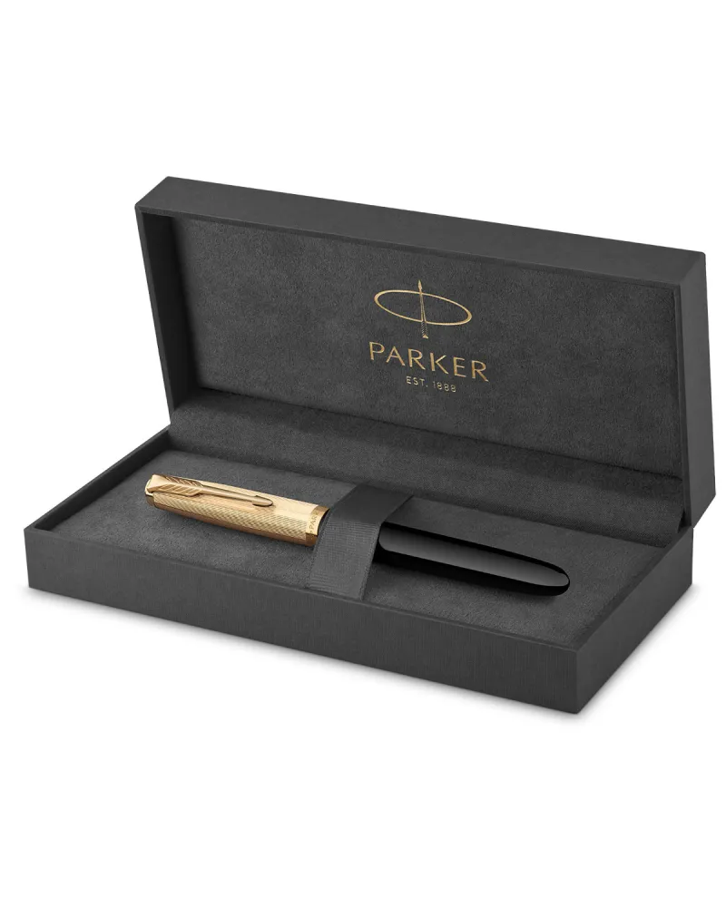 Pióro wieczne Parker 51 Deluxe Czarne GT (2123511)