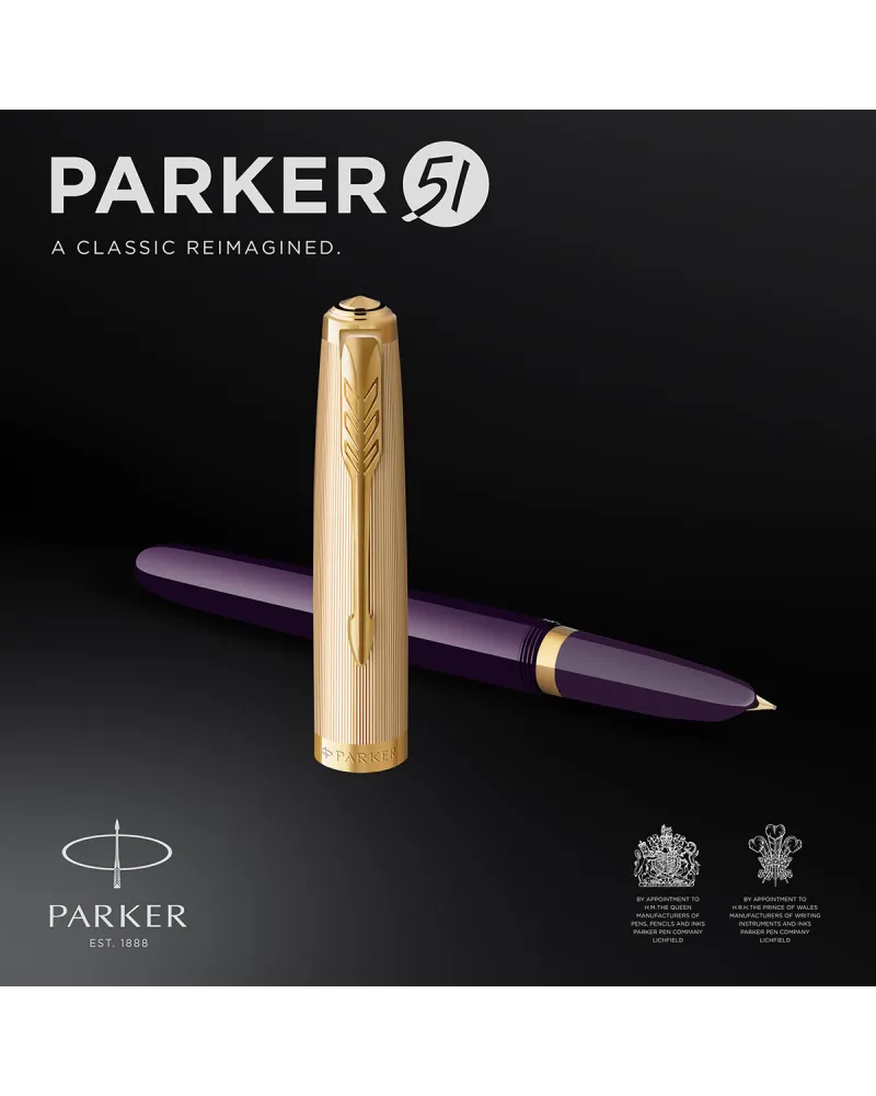 Pióro wieczne Parker 51 Deluxe Plum GT (2123516)