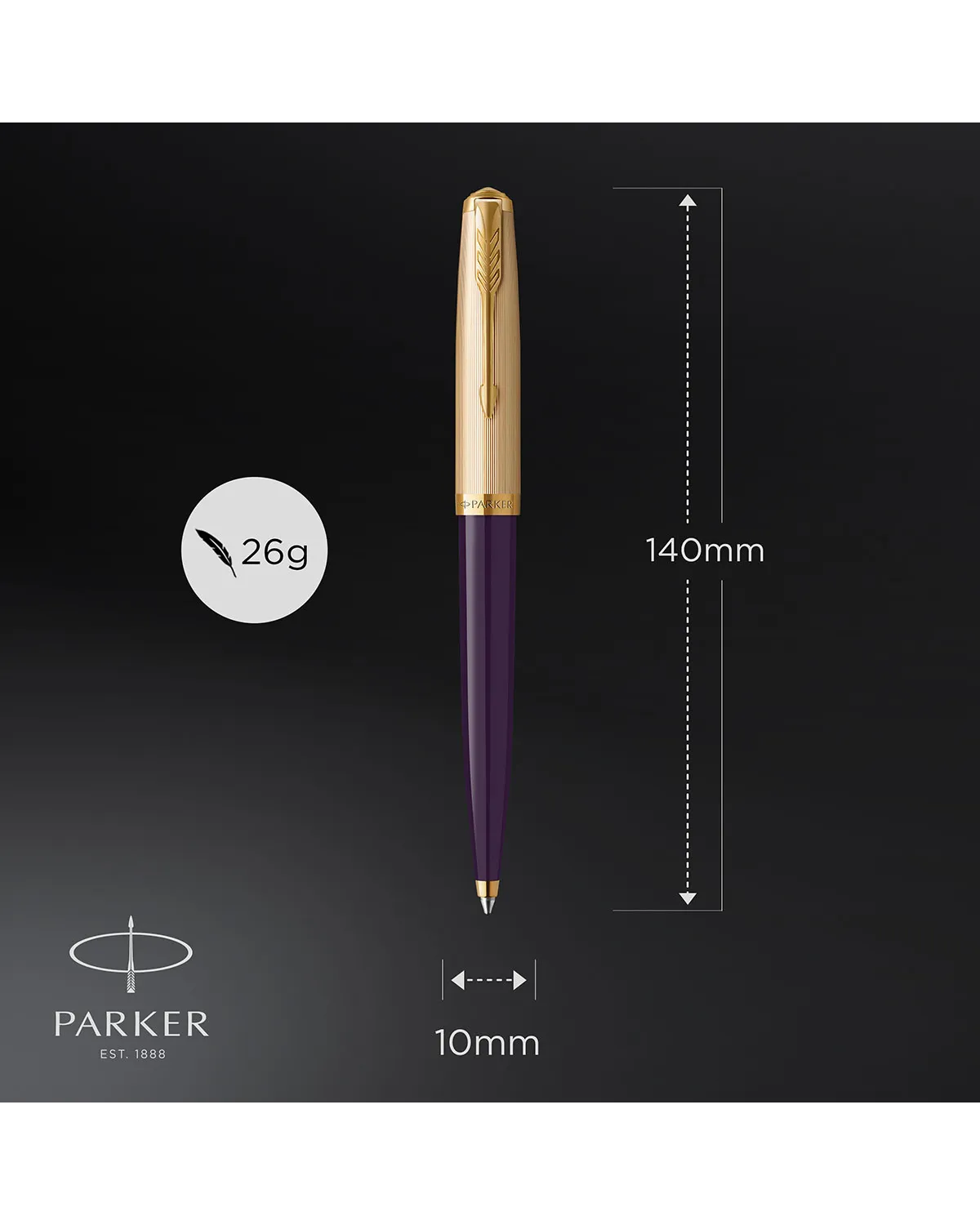 Długopis Parker 51 Deluxe Plum GT (2123518) Długopis Parker 51 Deluxe Plum GT (2123518)