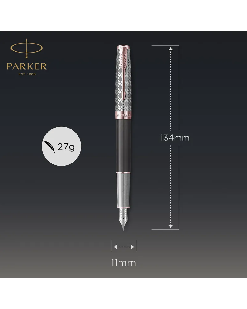 Pióro wieczne Parker Sonnet Metal & Grey PGT 18k. (2119788)