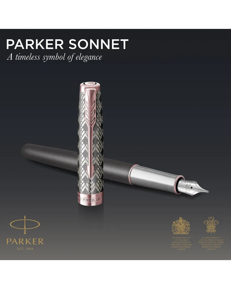 Pióro wieczne Parker Sonnet Metal & Grey PGT 18k. (2119788)