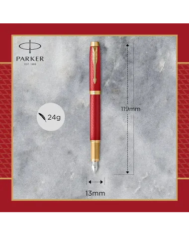 Pióro wieczne Parker IM Premium Czerwone GT (2143650) Pióro wieczne Parker IM Premium Czerwone GT (2143650)