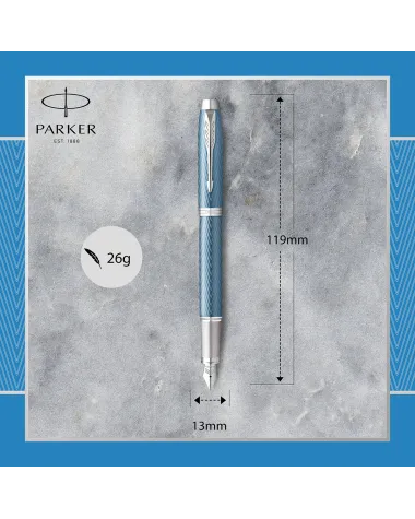 Pióro wieczne Parker IM Premium Niebiesko Szare CT (2143651) Pióro wieczne Parker IM Premium Niebiesko Szare CT (2143651)