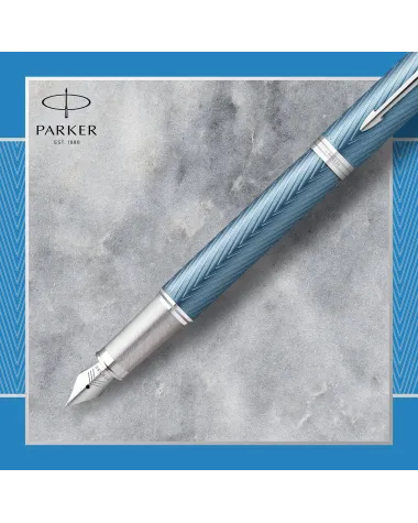 Pióro wieczne Parker IM Premium Niebiesko Szare CT (2143651) Pióro wieczne Parker IM Premium Niebiesko Szare CT (2143651)