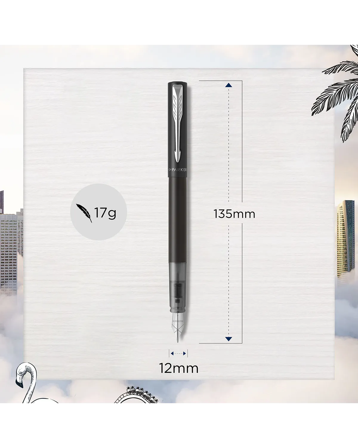 Pióro wieczne Parker Vector XL Czarne CT (2159749)