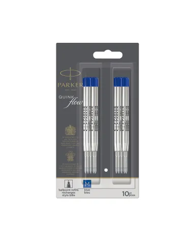 Wkład do długopisu Parker Niebieski "M" 10szt (2119154)
