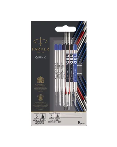 Komplet wkładów do długopisu Parker 6szt (2032738)