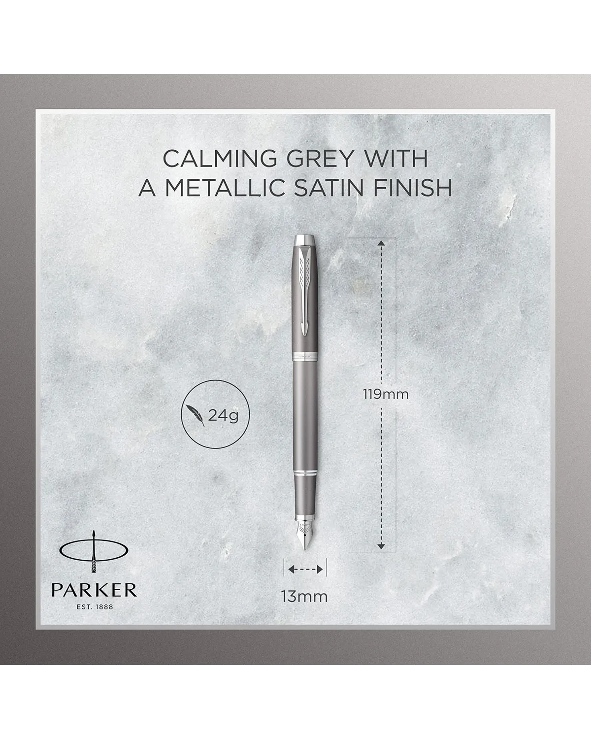 Pióro wieczne Parker IM Rituals Turquoise Grey (2203895)