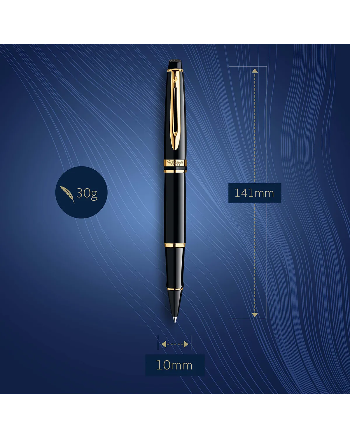 Pióro kulkowe Waterman Expert Czarne GT (S0951680) Pióro kulkowe Waterman Expert Czarne GT (S0951680)