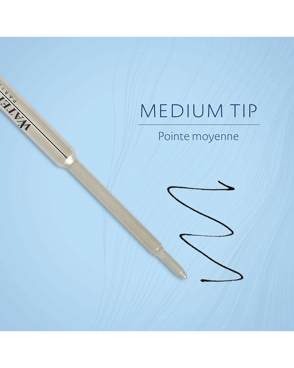 Wkład do długopisu Waterman Czarny "M" (S0944480)