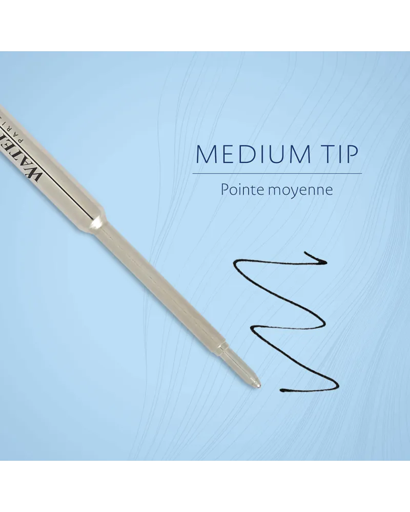 Wkład do długopisu Waterman Czarny "M" (S0944480)