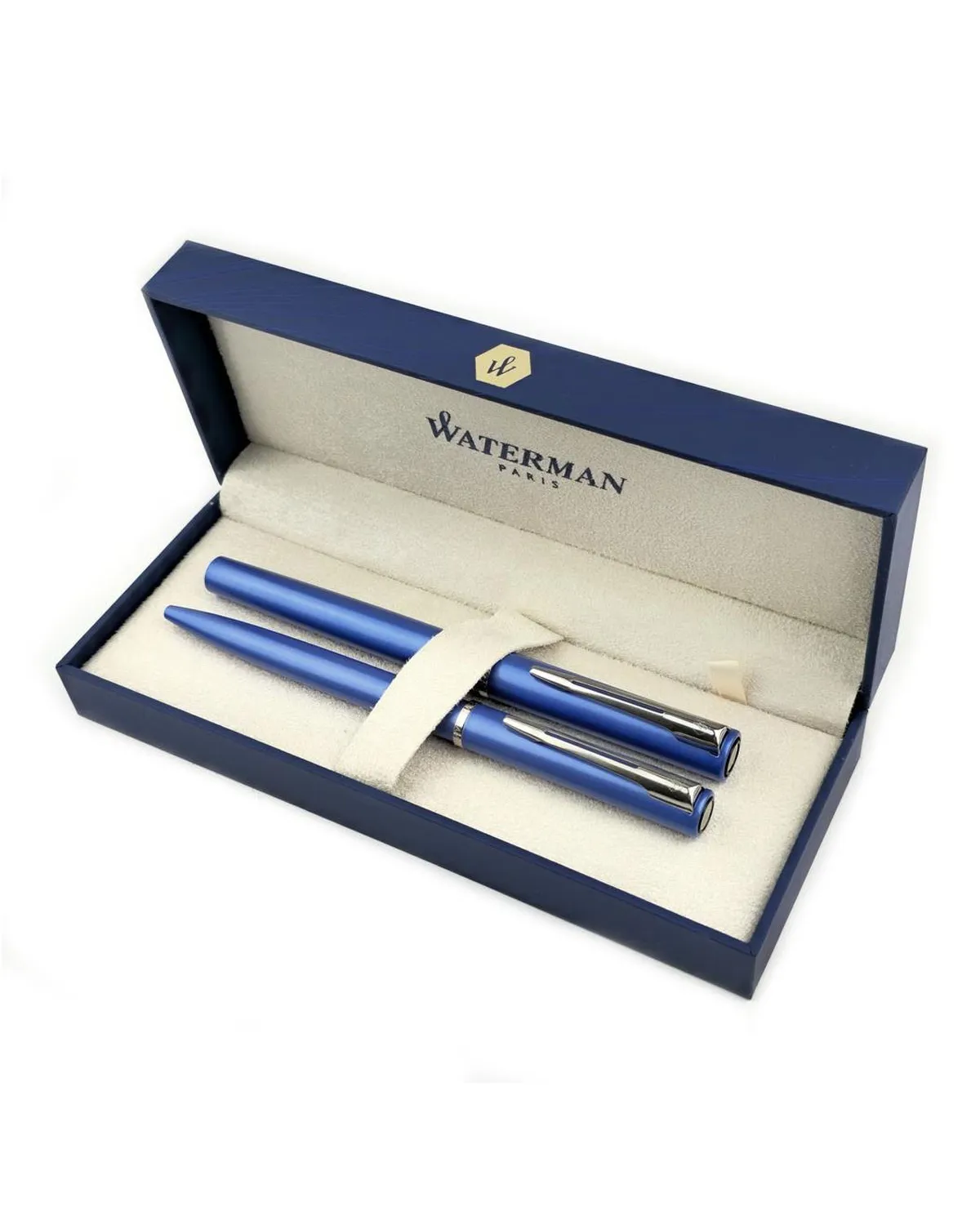 Zestaw Długopis + pi&oacute;ro Waterman Graduate niebieski CT (DUOALLURE2)