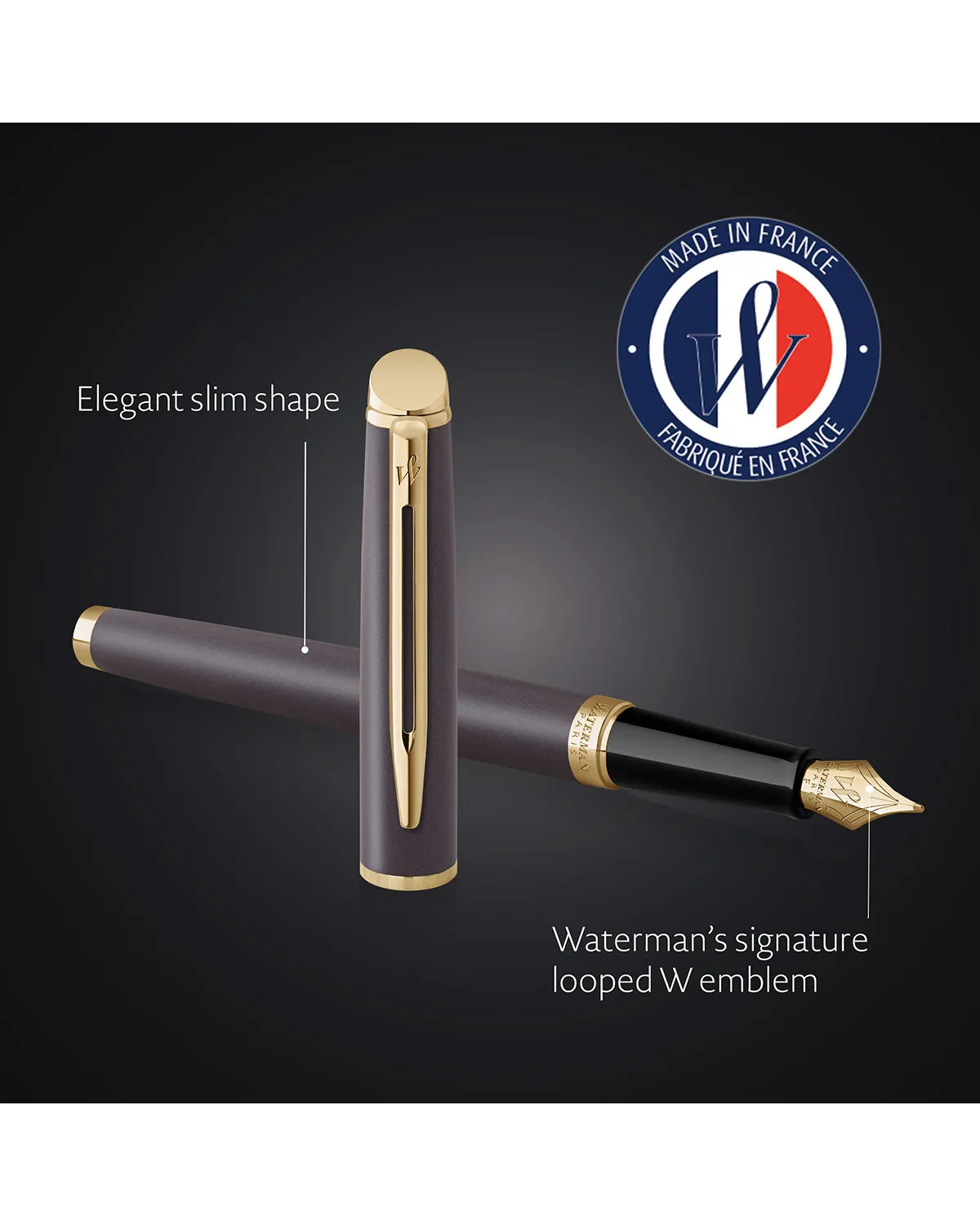 Pióro wieczne Waterman Hemisphere Lava Black GT (2217939)
