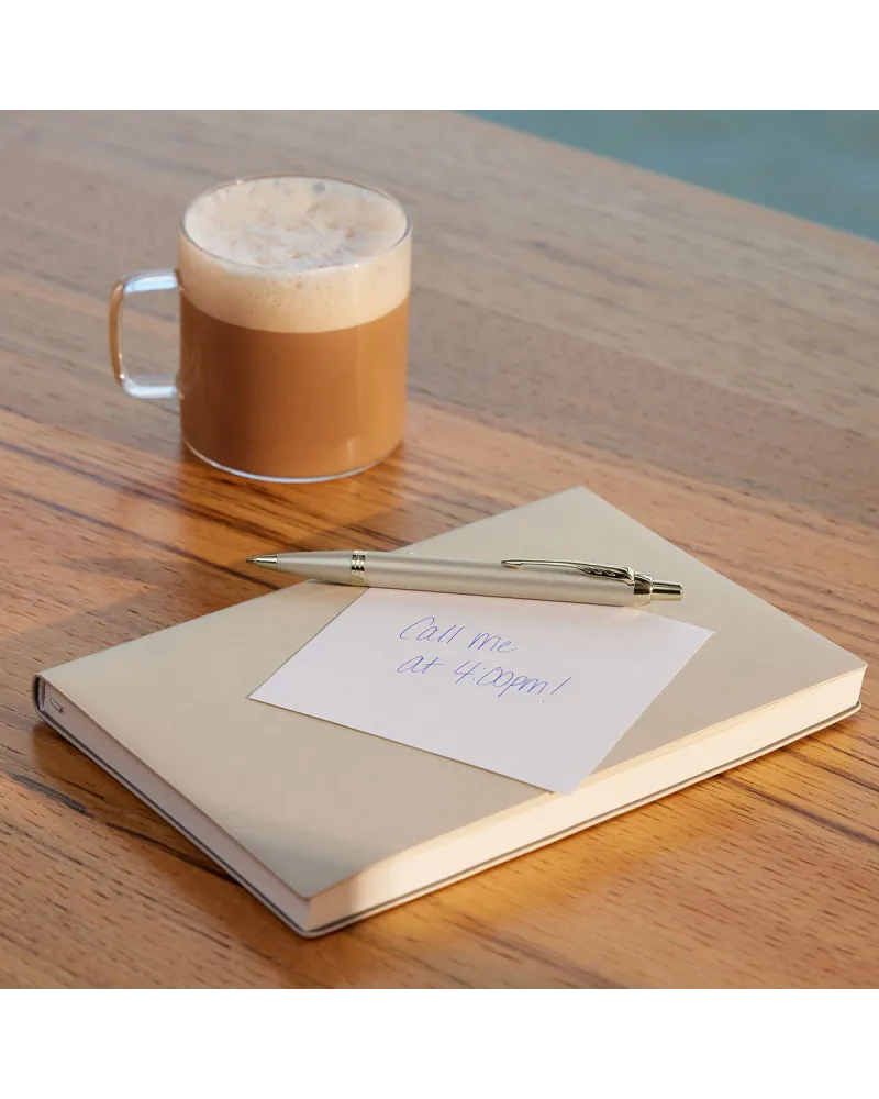 Zestaw Prezentowy Długopis + Pióro Parker IM Professionals Monochrome Champagne + Naszyjnik (2172956/10)