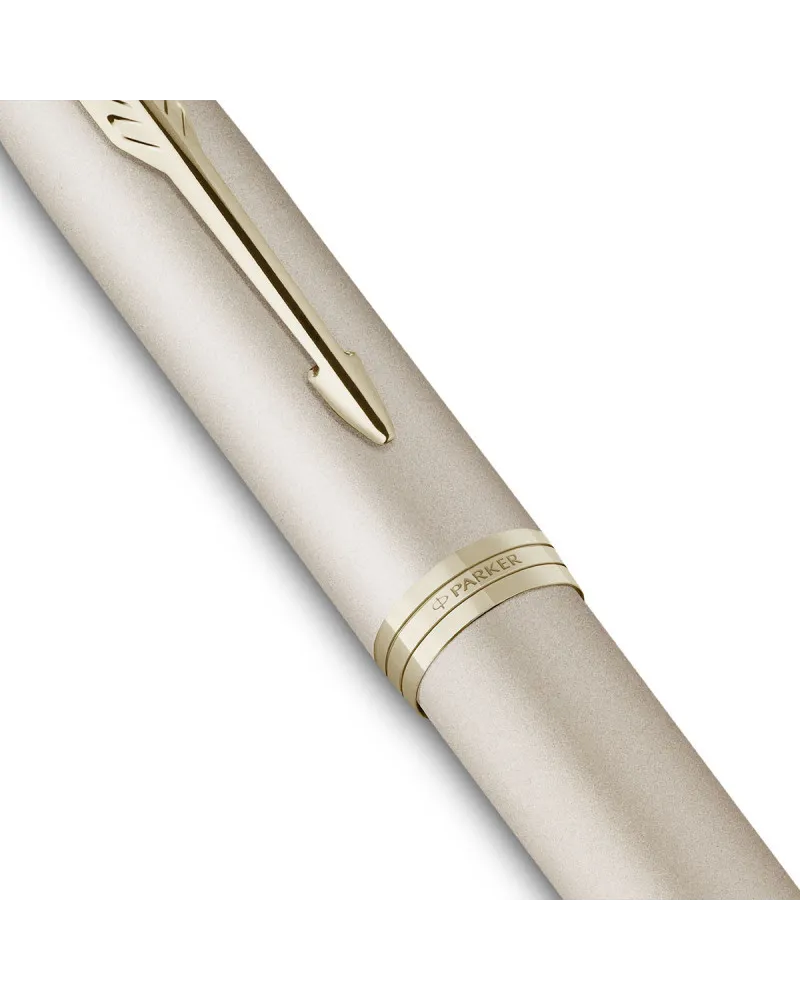 Zestaw Prezentowy Długopis + Pióro Parker IM Professionals Monochrome Champagne + Naszyjnik (2172956/10)