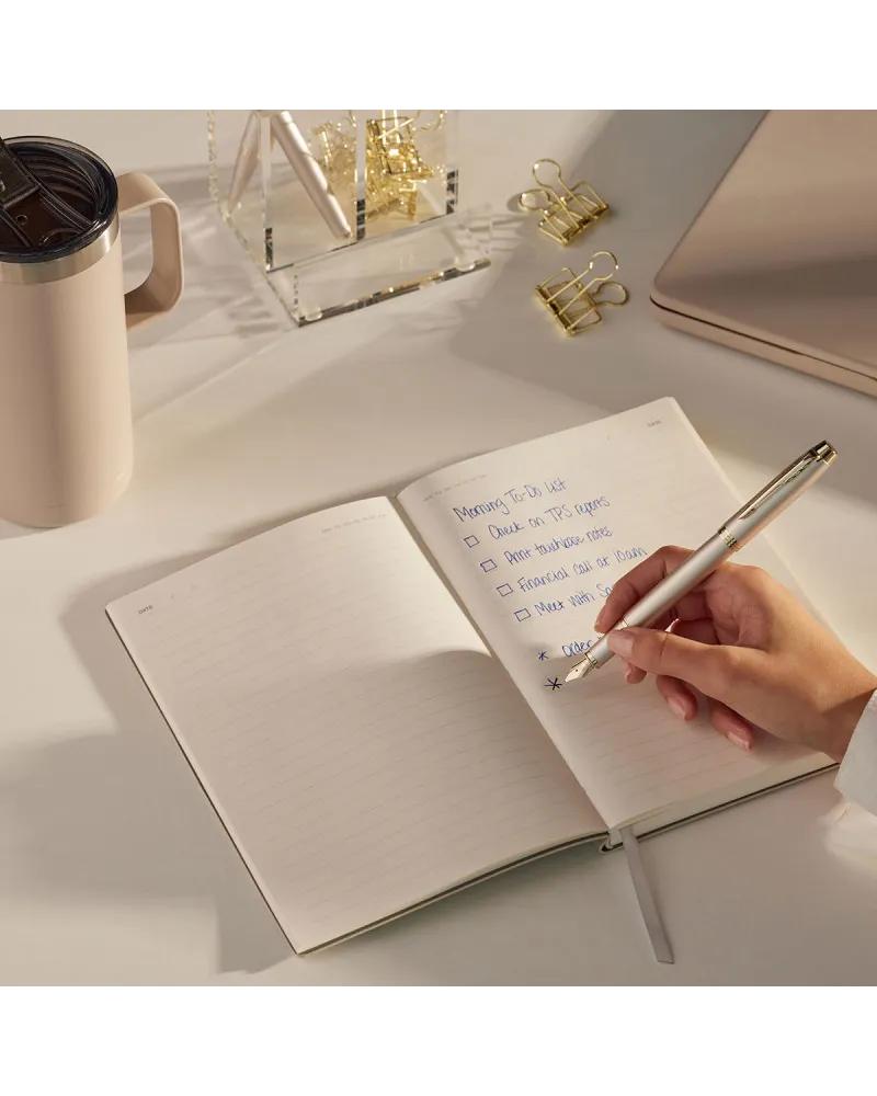 Zestaw Prezentowy Długopis + Pióro Parker IM Professionals Monochrome Champagne + Naszyjnik (2172956/10)