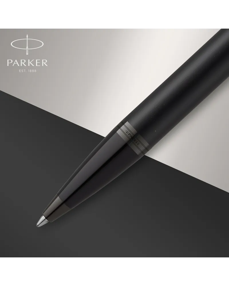 Zestaw Prezentowy Długopis + Pióro  Parker IM Achromatic Czarny + Naszyjnik (2127618/8)