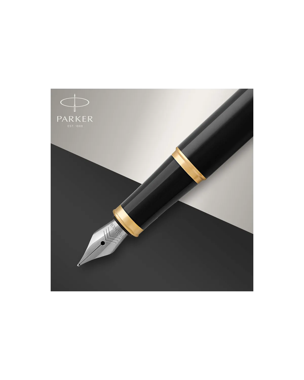 Zestaw Prezentowy Długopis + Pióro Parker IM Czarny GT + Naszyjnik koniczyna (1931666/41)