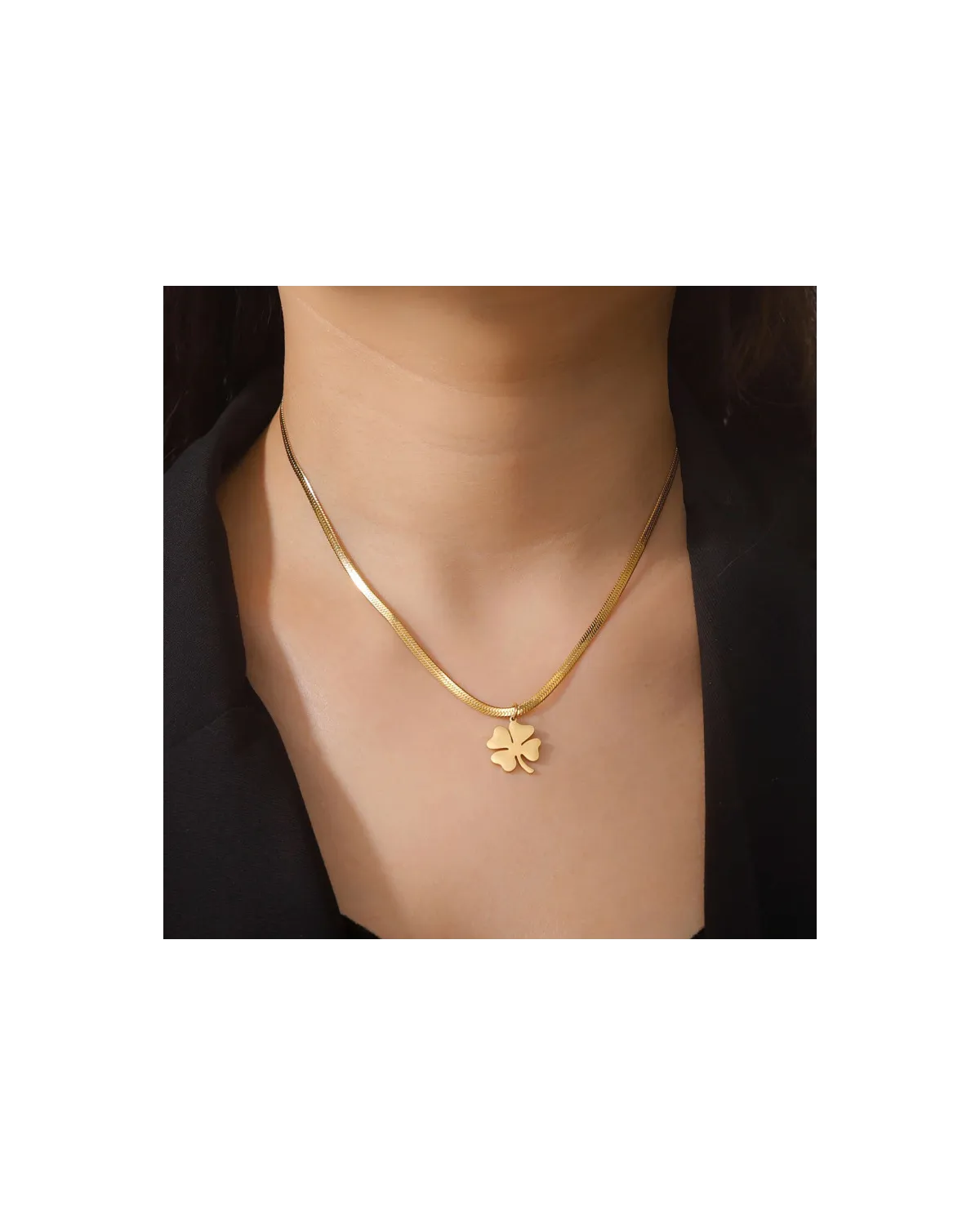 Zestaw Prezentowy Długopis + Pióro Parker IM Czarny GT + Naszyjnik koniczyna (1931666/41)