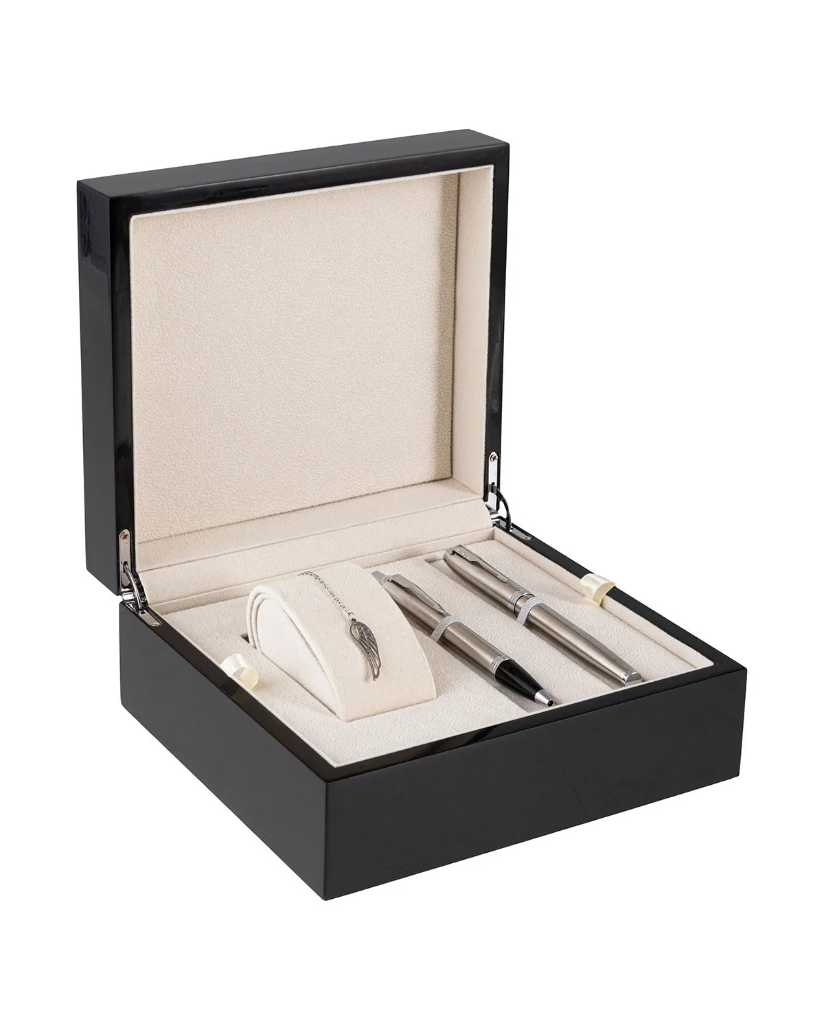 Zestaw Prezentowy Długopis + Pióro Parker IM CT + Naszyjnik skrzydła anioła (2143631/25)