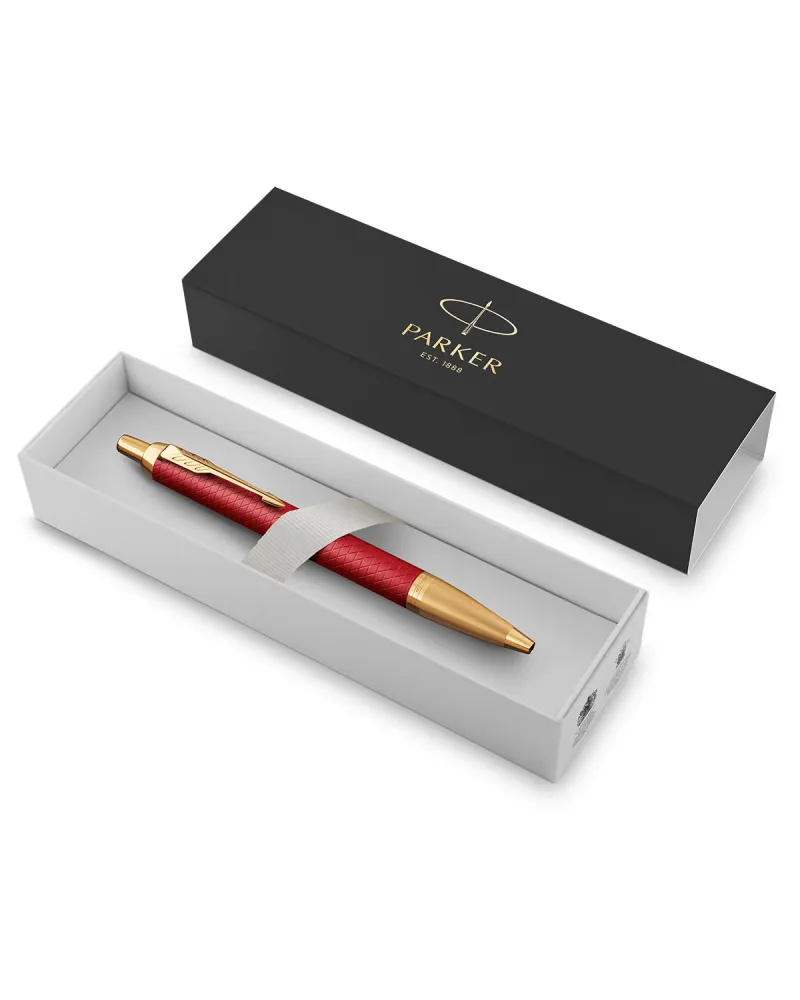 Zestaw Prezentowy Długopis Parker IM Premium Czerwony GT + Bransoleta (2143644/6)
