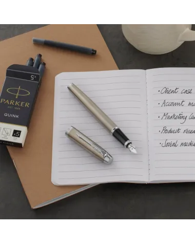 Zestaw Prezentowy Pióro wieczne Parker IM Stainless Steel CT + Bransoleta (2143635/12)