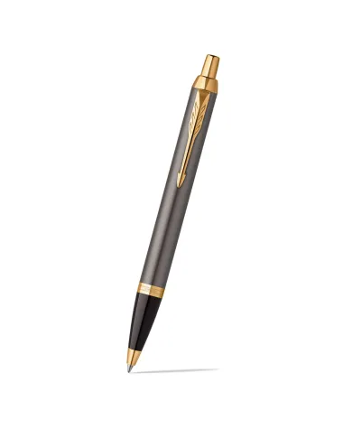 Zestaw Długopis Parker + Pióro IM Grey GT w Pudełku z Grawerem (2214613/2)