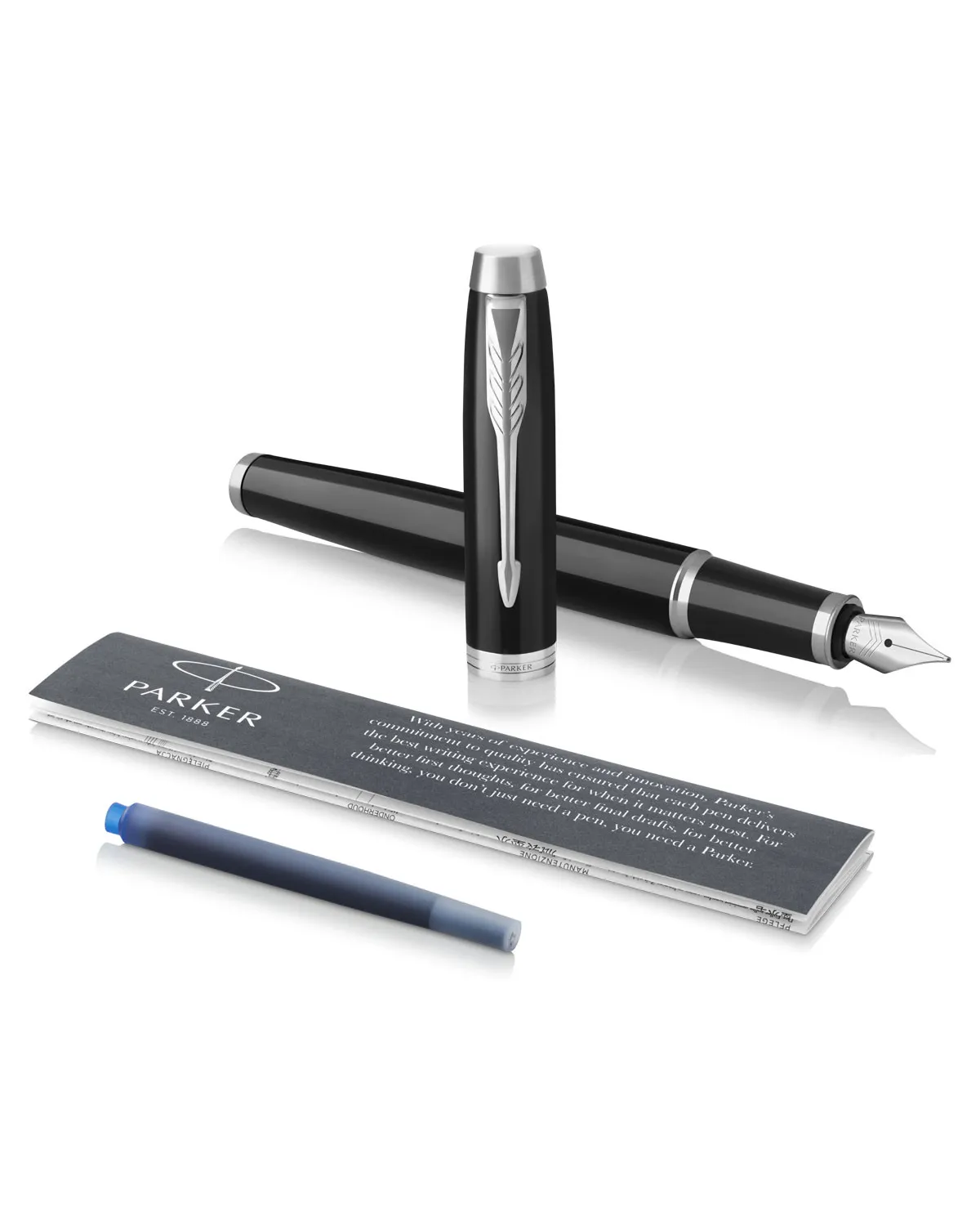 Zestaw Długopis Parker IM Czarny CT + Zegarek Paul Lorens (1931665/5)